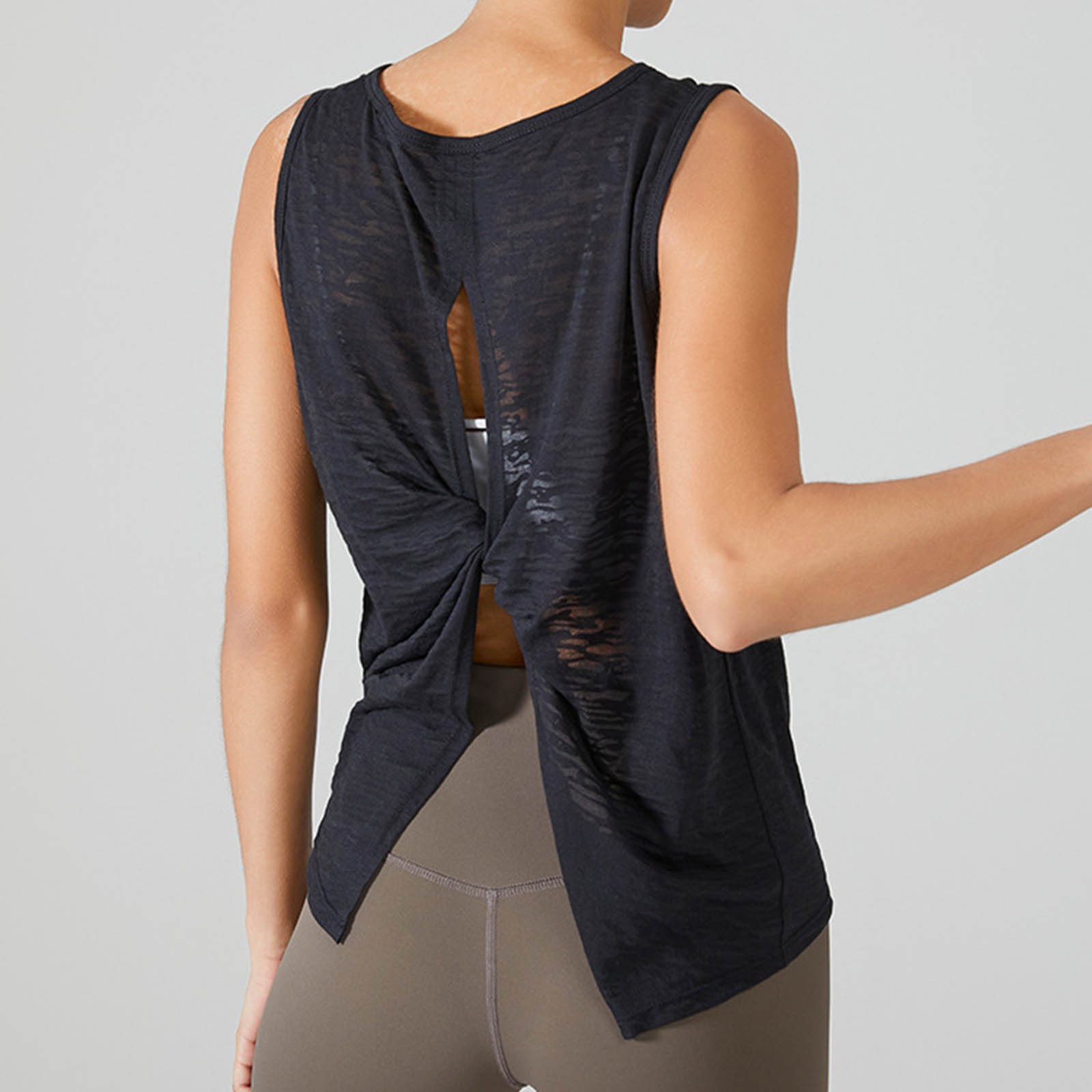 thumbnail image 2 of Camiseta de manga corta con cuello redondo para mujer - Poliéster transpirable - Para deportes, actividades de verano y otoño, 2 of 6